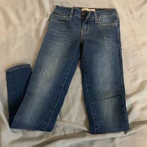 Levi’s 710 dark wash super skinny jeans